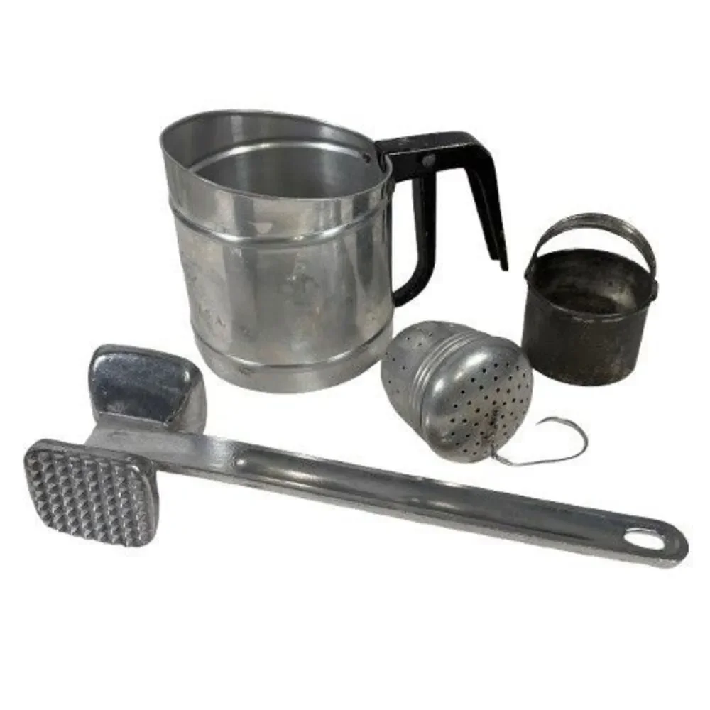 VTG Foley Aluminum Sifter Biscuit Cutter Tea Infuser Meat Tenderizer 60s Kitchen